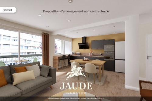 F4 entièrement RÉNOVÉ (2023) de 69m2 avec Balcon et box couv